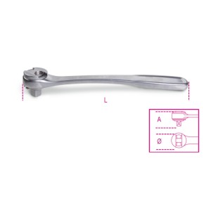 1/2" drive reversible ratchet,  made of stainless steel