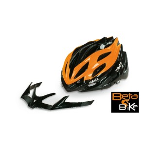 Protective road and mountain bike cycling helmet with detachable chin guard - adjustable sizes